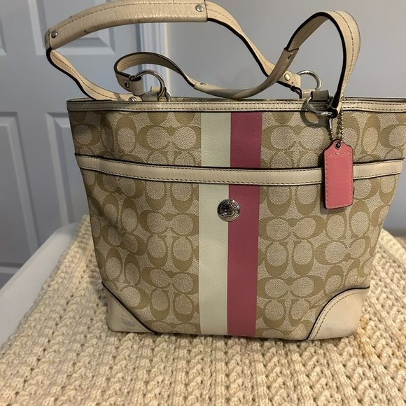 Vintage Coach Chelsea Heritage Signature Leather Set | Bag & Wallet - Picture 5 of 8